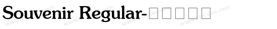 Souvenir Regular字体转换